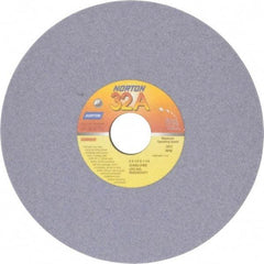 Norton - 8" Diam x 1-1/4" Hole x 1/4" Thick, J Hardness, 60 Grit Surface Grinding Wheel - Aluminum Oxide, Type 1, Medium Grade, 3,600 Max RPM, Vitrified Bond, No Recess - Eagle Tool & Supply
