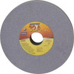 Norton - 7" Diam x 1-1/4" Hole x 1" Thick, K Hardness, 60 Grit Surface Grinding Wheel - Aluminum Oxide, Type 1, Medium Grade, 3,600 Max RPM, Vitrified Bond, No Recess - Eagle Tool & Supply