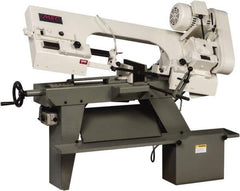 Vectrax - 7 x 12" Max Capacity, Manual Step Pulley Horizontal Bandsaw - 110 Volts, 3/4 hp, 1 Phase - Eagle Tool & Supply