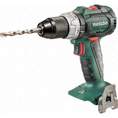 Metabo - 18 Volt 1/16 to 1/2" Keyless Chuck Cordless Hammer Drill - 31950 BPM, 600 to 2,100 RPM, Reversible, Pistol Grip Handle - Eagle Tool & Supply