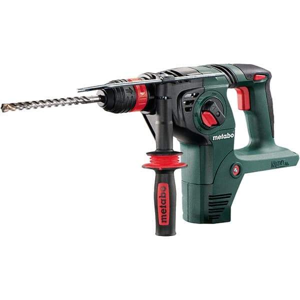 Metabo - 18 Volt 1-1/4" SDS-Plus Keyless Chuck Cordless Rotary Hammer - 4500 BPM, 1100 RPM, Reversible, D-Handle - Eagle Tool & Supply