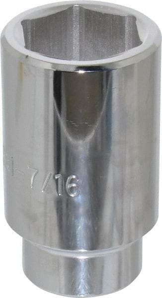 Proto - 1-7/16", 1/2" Drive, Deep Hand Socket - 6 Points, 3-1/2" OAL - Eagle Tool & Supply