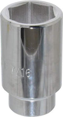 Proto - 1-7/16", 1/2" Drive, Deep Hand Socket - 6 Points, 3-1/2" OAL - Eagle Tool & Supply