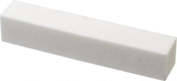 Norton - 80 Grit Aluminum Oxide Square Dressing Stick - 4 x 3/4 x 3/4, Medium Grade, Vitrified Bond - Eagle Tool & Supply