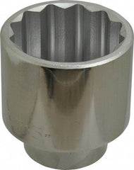 Proto - 3", 1" Drive, Standard Hand Socket - 12 Points, 4-11/16" OAL, Chrome Finish - Eagle Tool & Supply