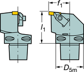 C6-TLER-45065-3 Capto® and SL Turning Holder - Eagle Tool & Supply