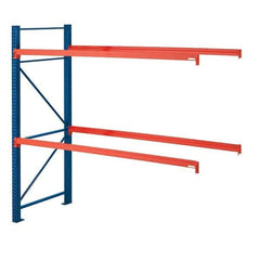 Steel King - 2 Shelf Add-On Box Formed Closed Steel Shelving - 22,780 Lb Capacity, 120" Wide x 96" High x 42" Deep, Powder Coat Blue - Eagle Tool & Supply