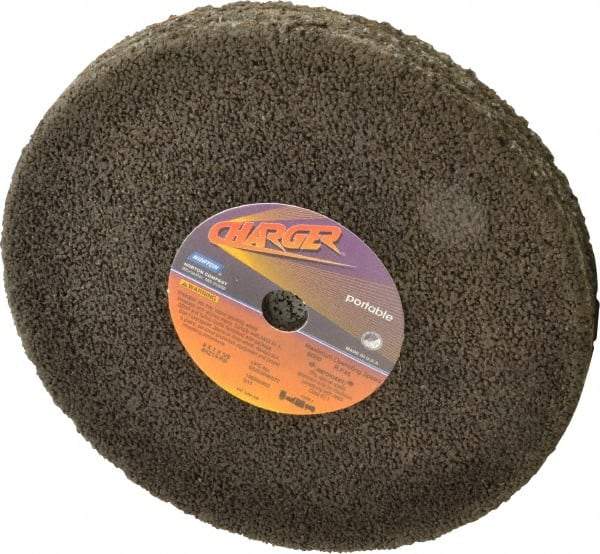 Norton - 8" Diam x 5/8" Hole x 1" Thick, R Hardness, 14 Grit Surface Grinding Wheel - Zirconia Alumina, Type 1, Very Coarse Grade, 6,000 Max RPM, No Recess - Eagle Tool & Supply