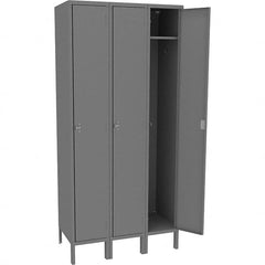 Tennsco - 3 Door, 1 Tier, Welded Locker - Eagle Tool & Supply