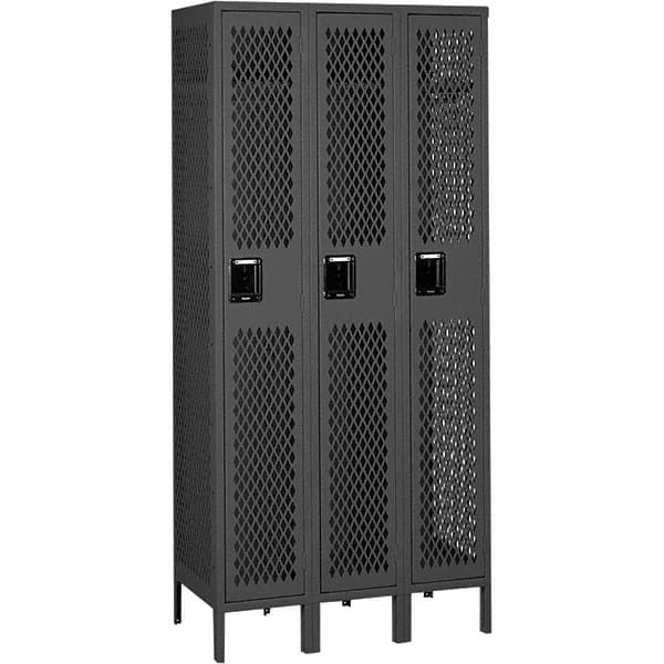 Tennsco - 3 Door, 1 Tier, Welded Locker - Eagle Tool & Supply