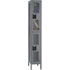 Tennsco - 2 Door, 2 Tier, Welded Locker - Eagle Tool & Supply