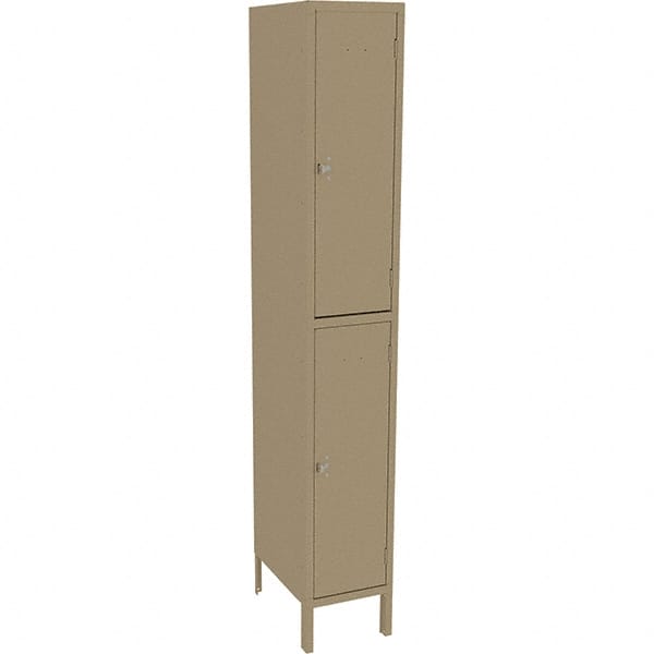 Tennsco - 2 Door, 2 Tier, Welded Locker - Eagle Tool & Supply