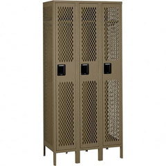 Tennsco - 3 Door, 1 Tier, Welded Locker - Eagle Tool & Supply