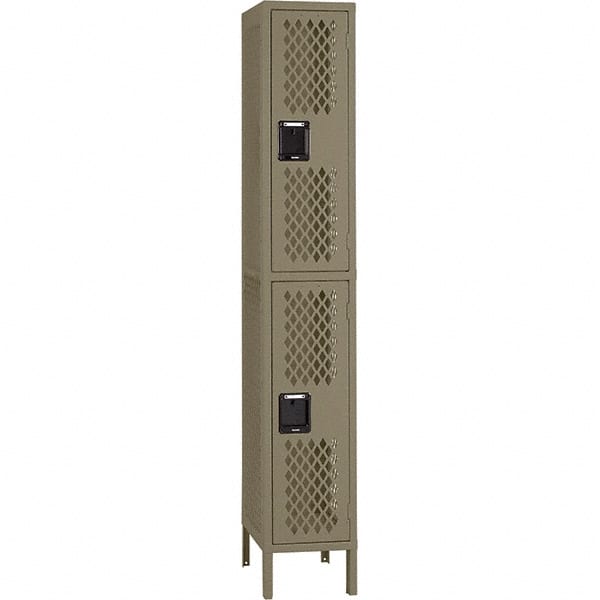 Tennsco - 2 Door, 2 Tier, Welded Locker - Eagle Tool & Supply