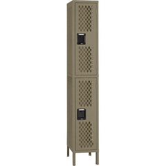 Tennsco - 2 Door, 2 Tier, Welded Locker - Eagle Tool & Supply