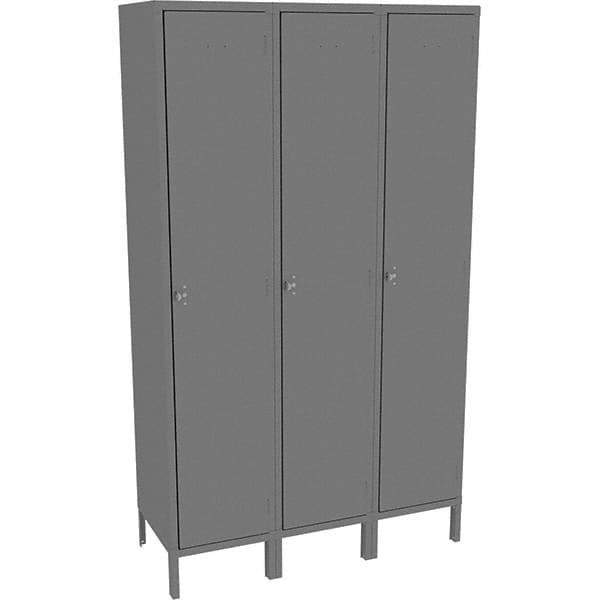 Tennsco - 3 Door, 1 Tier, Welded Locker - Eagle Tool & Supply