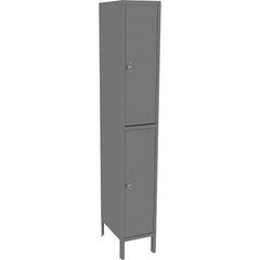 Tennsco - 2 Door, 2 Tier, Welded Locker - Eagle Tool & Supply