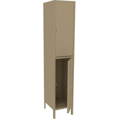 Tennsco - 2 Door, 2 Tier, Welded Locker - Eagle Tool & Supply