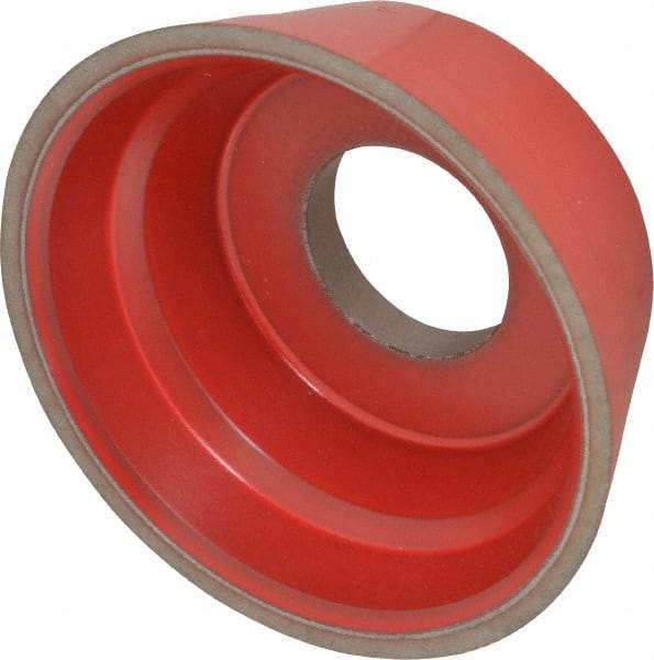 Norton - 3-3/4" Diam, 1-1/4" Hole Size, 1-1/2" Overall Thickness, 120 Grit, Type 11 Tool & Cutter Grinding Wheel - Fine Grade, CBN, Resinoid Bond - Eagle Tool & Supply