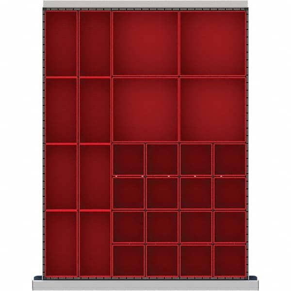 LISTA - 28-Compartment Drawer Divider Layout for 2.17" High Drawers - Eagle Tool & Supply