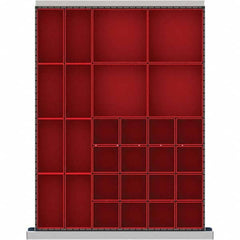 LISTA - 28-Compartment Drawer Divider Layout for 2.17" High Drawers - Eagle Tool & Supply