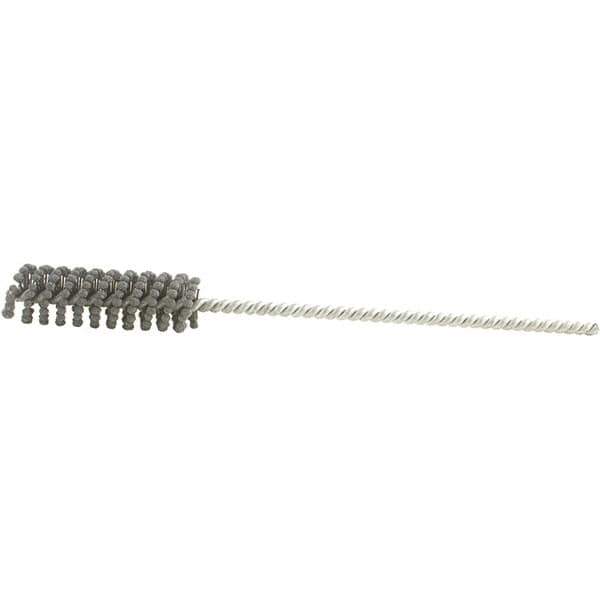 Brush Research Mfg. - 14mm Bore Diam, 320 Grit, Boron Carbide Flexible Hone - Medium, 2-1/2" OAL - Eagle Tool & Supply