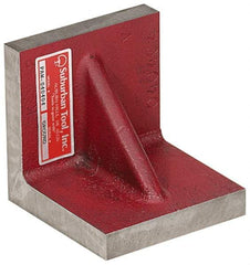 Suburban Tool - 10" Wide x 10" Deep x 10" High Cast Iron Precision-Ground Angle Plate - Standard Plate, Flat Surface, Double Web, 1" Thick, Single Plate - Eagle Tool & Supply