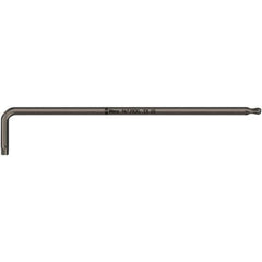 Wera - T30 Torx Key - L-Key Long Arm Handle, Black Oxide Finish, 195mm OAL - Eagle Tool & Supply