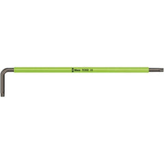 Wera - T9 Torx Key - L-Key Color Coded Cushion Grip Handle, Black Oxide Finish, 101mm OAL - Eagle Tool & Supply