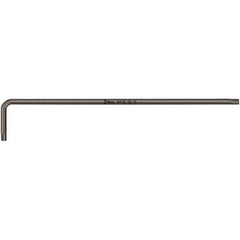 Wera - T9 Torx Key - L-Key Long Arm Handle, Black Oxide Finish, 101mm OAL - Eagle Tool & Supply