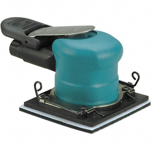 Dynabrade - 20,000 OPM, 9 CFM Air Consumption, Palm Air Orbital Sander - Rectangular Pad, 1/4 NPT Inlet - Eagle Tool & Supply