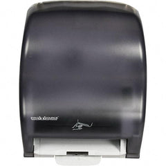 PRO-SOURCE - Hands Free, Plastic Paper Towel Dispenser - 1 Roll 8", Black - Eagle Tool & Supply