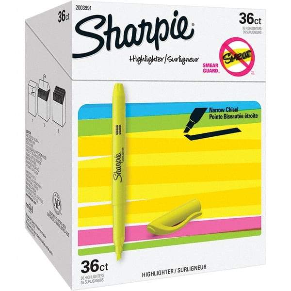 Sharpie - Markers & Paintsticks Type: Marker Color: Yellow - Eagle Tool & Supply