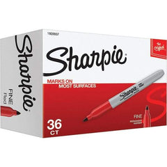 Sharpie - Markers & Paintsticks Type: Permanent Color: Red - Eagle Tool & Supply