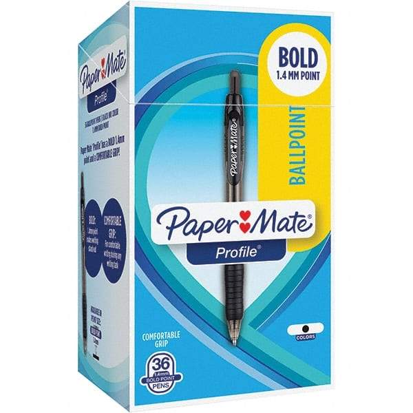 Paper Mate - Pens & Pencils Type: Retractable Gel Color: Black - Eagle Tool & Supply
