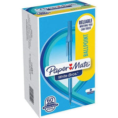 Paper Mate - Pens & Pencils Type: Ballpoint Stick Color: Blue - Eagle Tool & Supply