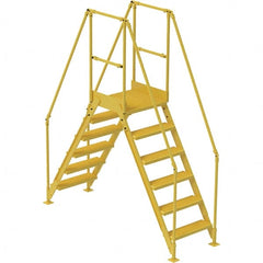 Vestil - 102-7/8" High 500 Lb Capacity 6 Step Crossover Bridge - Eagle Tool & Supply