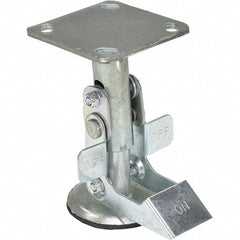 Vestil - 7" Mounting Height, Floor Truck Lock for 5" Diam Caster Wheels - 6" Retracted Clearance - Eagle Tool & Supply