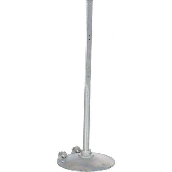 Vestil - 17-3/8" Wide x 48" High Sign Compatiblity, Steel Sign Stand - Silver - Eagle Tool & Supply