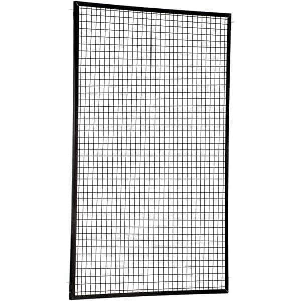 Vestil - 5' Long x 8' High, Black Hinged Door - Eagle Tool & Supply