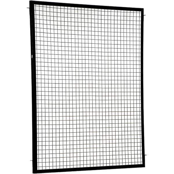 Vestil - 5' Long x 6' High, Black Hinged Door - Eagle Tool & Supply