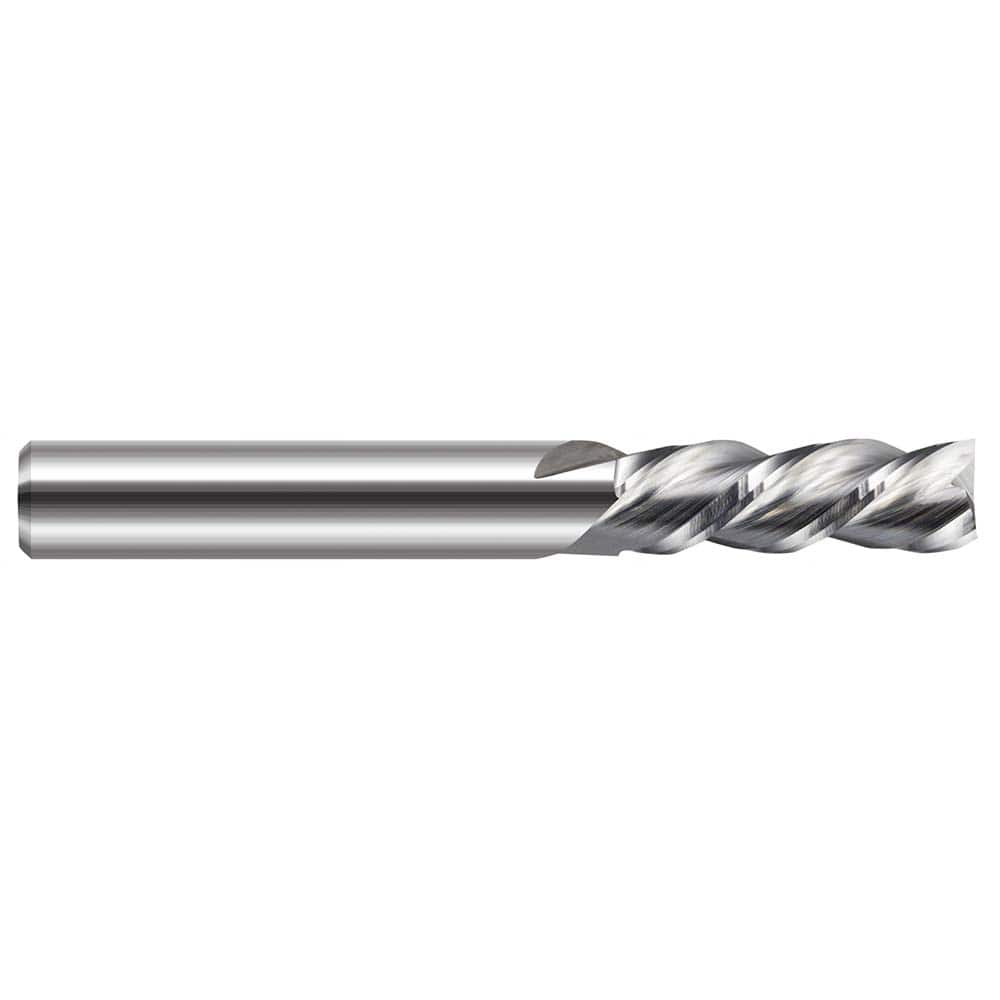 Harvey Tool - Square End Mills; Mill Diameter (Inch): 1/16 ; Mill Diameter (Decimal Inch): 0.0620 ; Length of Cut (Decimal Inch): 0.1860 ; Material: Solid Carbide ; Finish/Coating: Uncoated ; Shank Diameter (Inch): 1/8 - Exact Industrial Supply