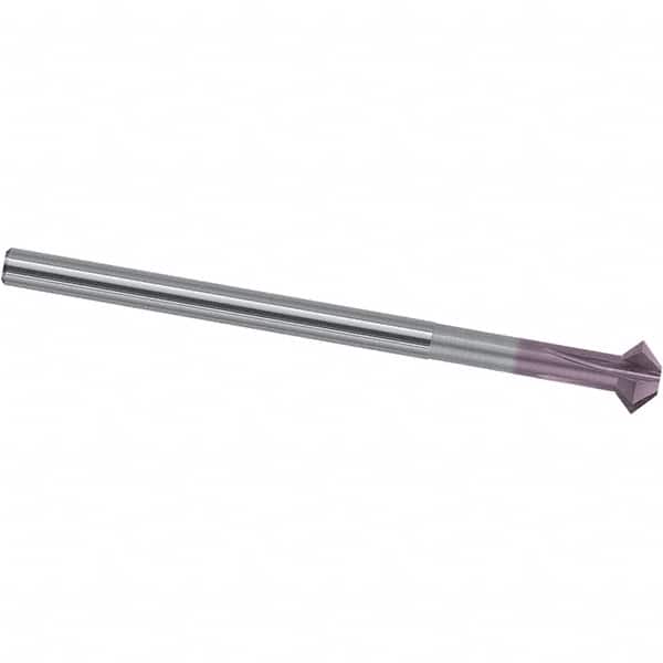 Magafor - 0.059" Cutter Head Diam, 0.018" Flat Width, Solid Carbide, Single Back Chamfer - Eagle Tool & Supply