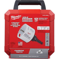 Milwaukee Tool - Hole Saw Kits Minimum Saw Diameter (Inch): 7/8 Maximum Saw Diameter (Inch): 2-1/2 - Eagle Tool & Supply