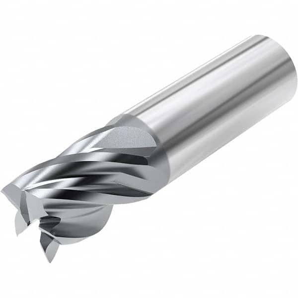 Niagara Cutter - 5/8", 2-1/8" LOC, 5/8" Shank Diam, 4" OAL, 5 Flute, Solid Carbide Square End Mill - Eagle Tool & Supply