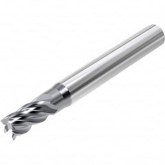 Niagara Cutter - 7/32", 3/8" LOC, 1/4" Shank Diam, 2" OAL, 5 Flute, Solid Carbide Square End Mill - Eagle Tool & Supply