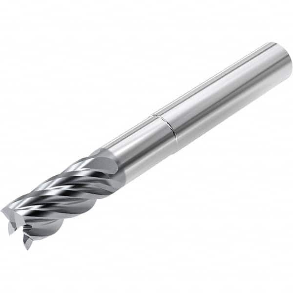 Niagara Cutter - 3/8", 1/2" LOC, 3/8" Shank Diam, 4" OAL, 5 Flute, Solid Carbide Square End Mill - Eagle Tool & Supply