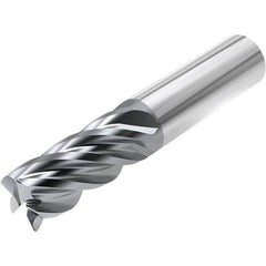 Niagara Cutter - 3/8" Diam 5 Flute Solid Carbide 0.0312" Corner Radius End Mill - Eagle Tool & Supply