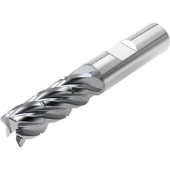 Niagara Cutter - 1/2" Diam 5 Flute Solid Carbide 0.0312" Corner Radius End Mill - Eagle Tool & Supply