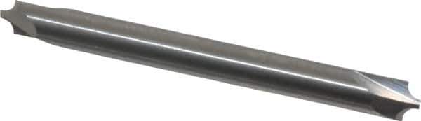 Value Collection - 1/16" Radius, 3/16" Mill Diam, 2 Flute Solid Carbide Corner Rounding End Mill - Double End, Uncoated, 2" OAL, 3/16" Shank Diam - Eagle Tool & Supply